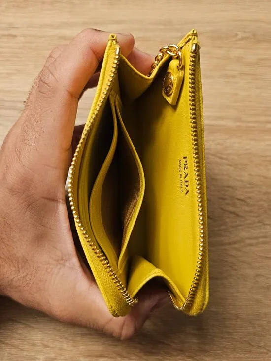 Prada Saffiano Leather Key & Coin Purse - Picture 8 of 9